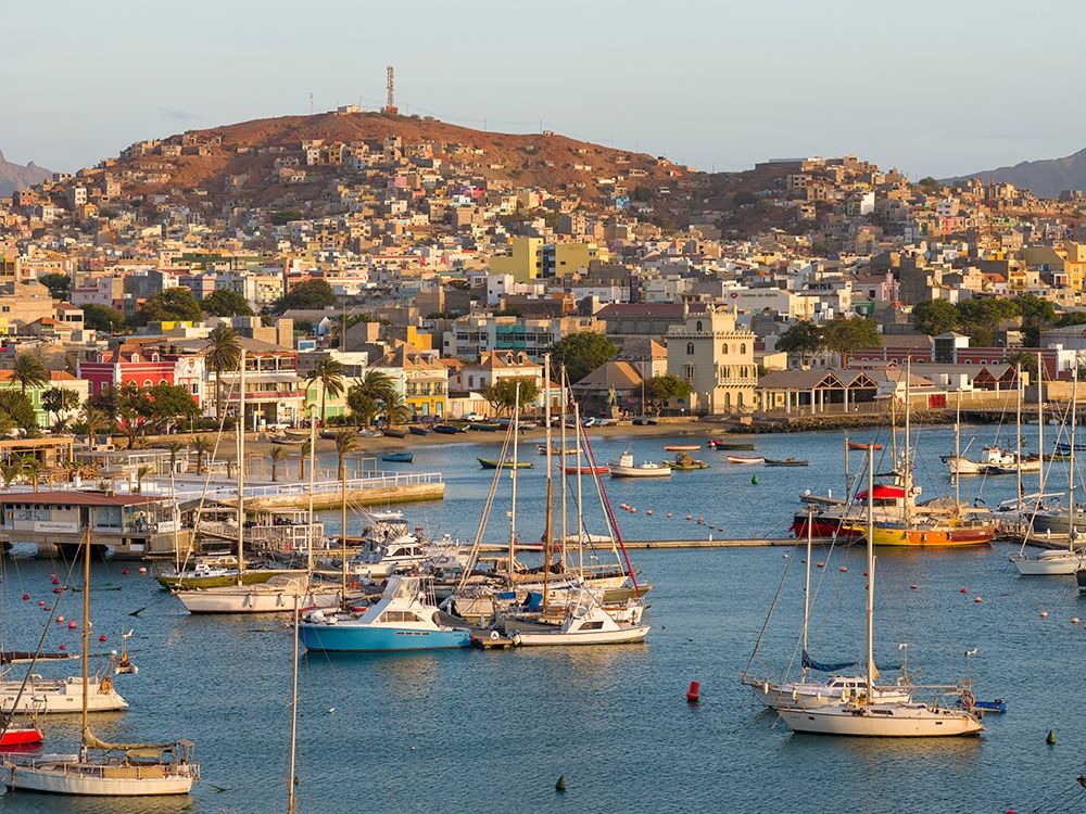 City Mindelo-a seaport on the island Sao Vicente-Cape Verde Africa art print by Martin Zwick for $57.95 CAD
