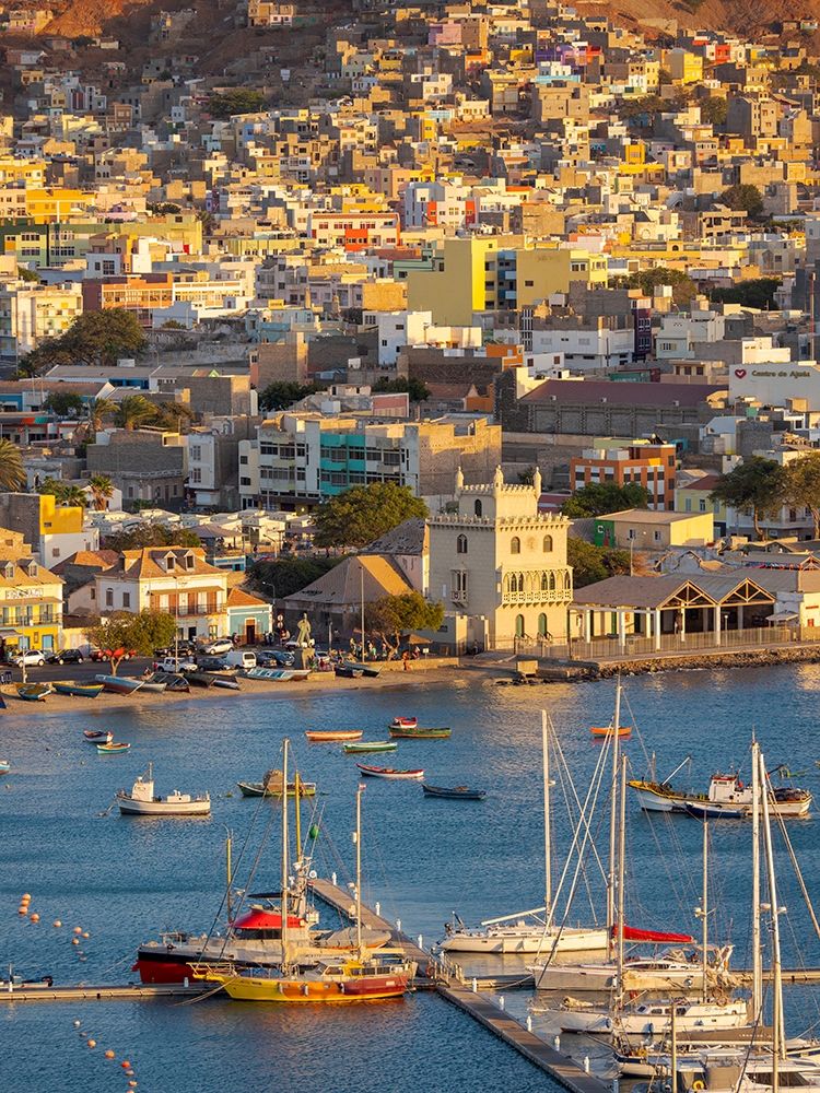 City Mindelo-a seaport on the island Sao Vicente-Cape Verde Africa art print by Martin Zwick for $57.95 CAD