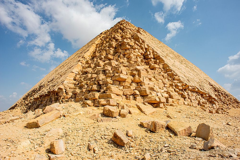 Nile River Expedition-Dahshur, Bent Pyramid-built by and for the 4th dynasty Pharaoh Sneferu art print by Alison Jones for $57.95 CAD