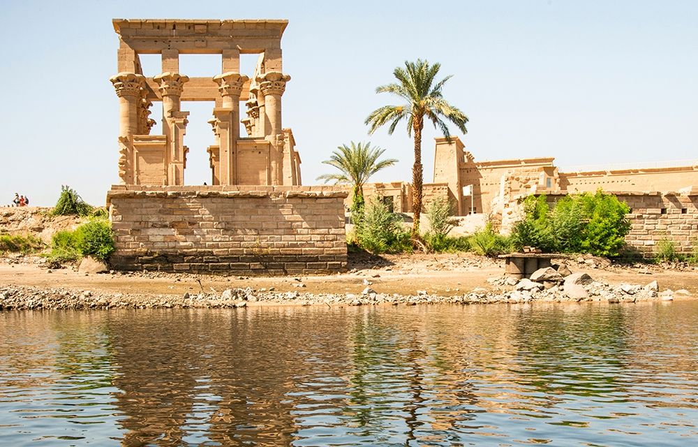 Upper Egypt-Aswan between the two dams-Philae Temple of Isis-Trajans Kiosk-aka The Hypaethral Temple art print by Alison Jones for $57.95 CAD
