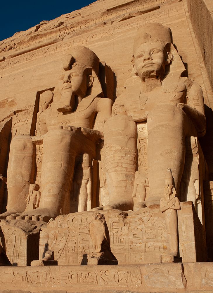 Africa, Egypt, Aswan. The Great Temple of Ramesses II in the village of Abu Simbel. art print by Alison Wright for $57.95 CAD