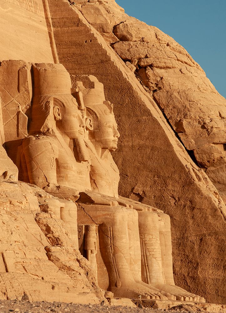 Africa, Egypt, Aswan. The Great Temple of Ramesses II in the village of Abu Simbel. art print by Alison Wright for $57.95 CAD