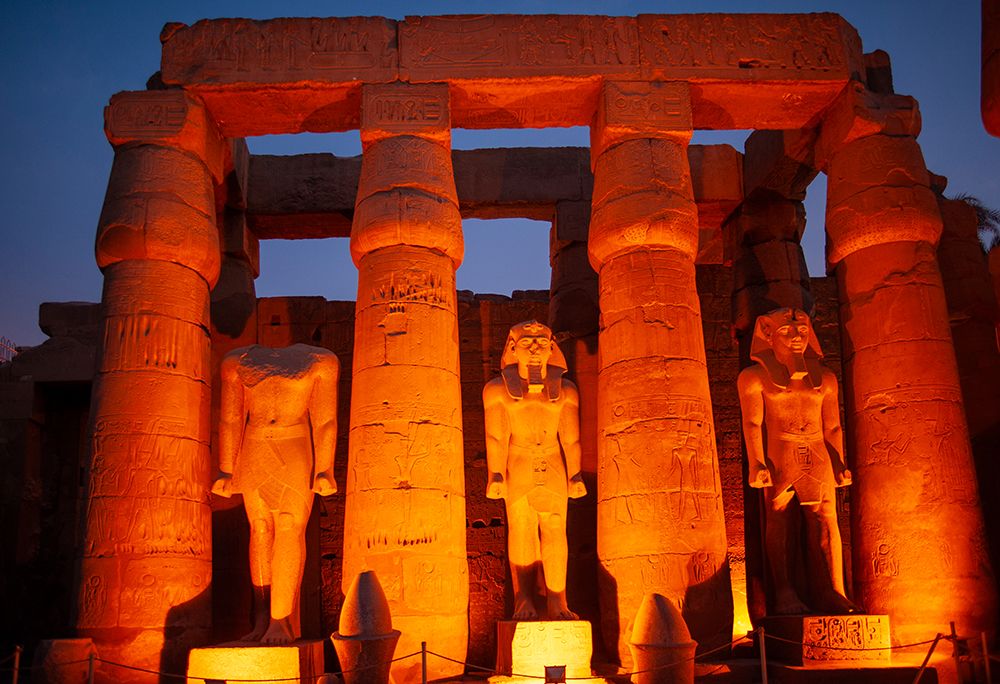 Africa, Egypt, Luxor. View of the Luxor Temple ruins. art print by Alison Wright for $57.95 CAD