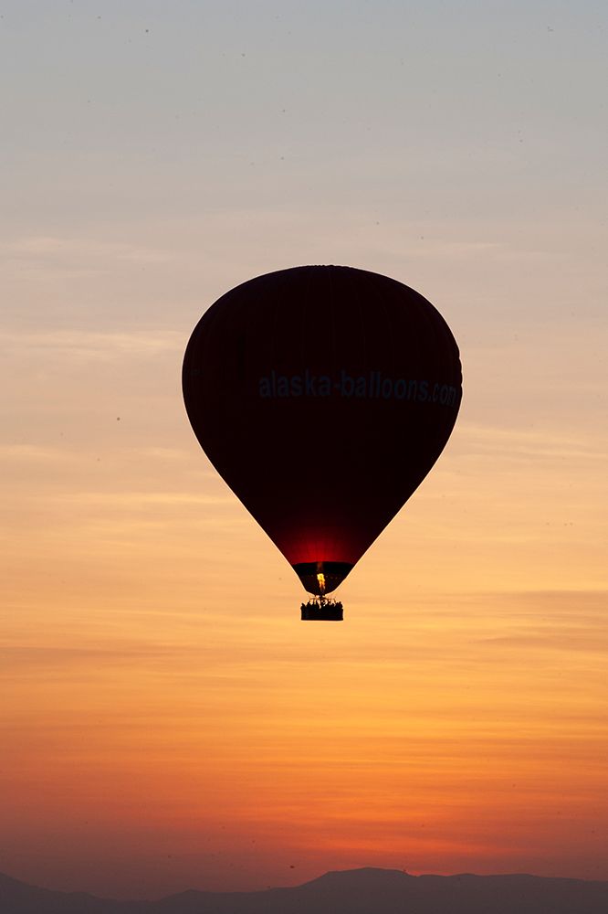 Africa, Egypt, Luxor. Hot air balloons travel over the Valley of the Kings at sunrise. art print by Alison Wright for $57.95 CAD