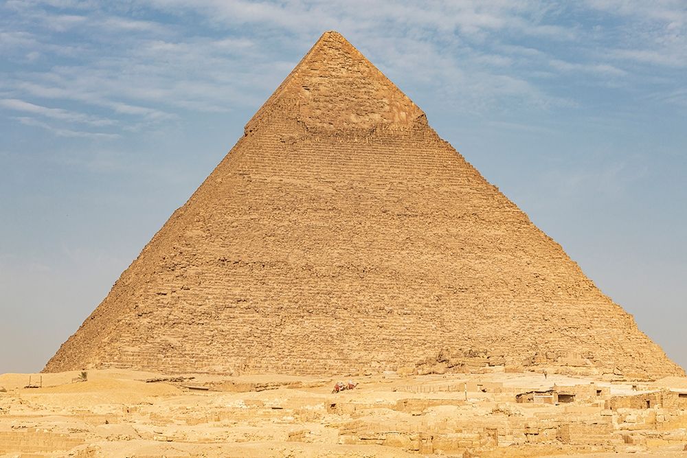 Africa-Egypt-Cairo Giza plateau Pyramid of Khafre in Giza art print by Emily Wilson for $57.95 CAD