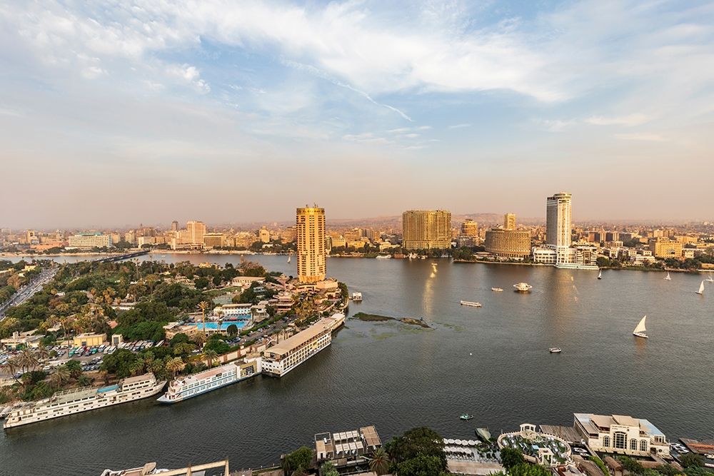 Africa-Egypt Cairo View of downtown Cairo and the Nile River art print by Emily Wilson for $57.95 CAD