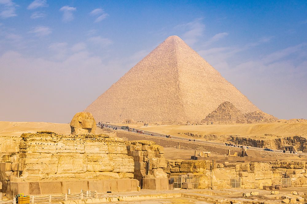 Giza-Cairo-Egypt The Great Pyramid at Giza-also known as the Pyramid of Khufu art print by Emily M. Wilson for $57.95 CAD