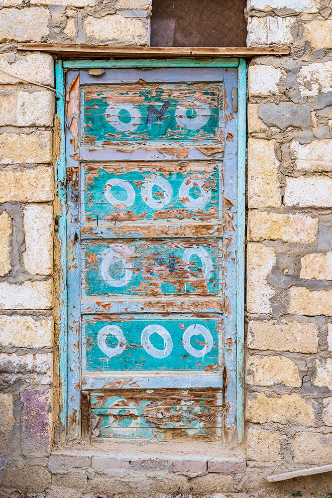 Faiyum-Egypt A blue painted door on a building art print by Emily M. Wilson for $57.95 CAD