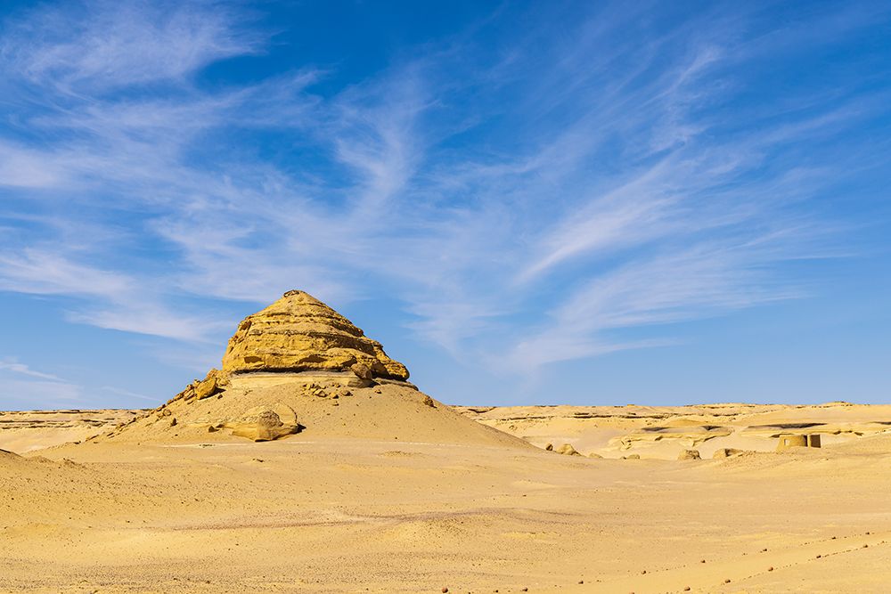Wadi al Hitan-Faiyum-Egypt Eroded bluff at Wadi el-Hitan paleontological site art print by Emily M. Wilson for $57.95 CAD