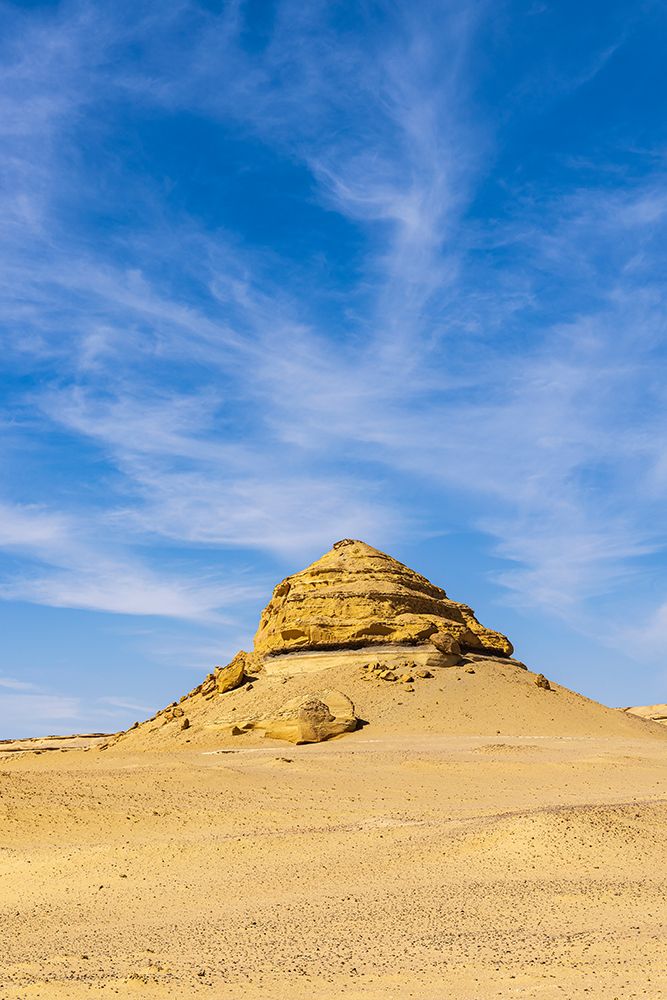 Wadi al Hitan-Faiyum-Egypt Eroded bluff at Wadi el-Hitan paleontological site art print by Emily M. Wilson for $57.95 CAD