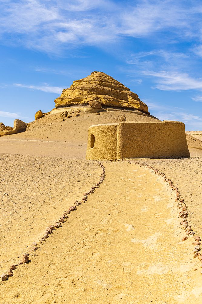 Wadi al Hitan-Faiyum-Egypt Eroded bluff at Wadi el-Hitan paleontological site art print by Emily M. Wilson for $57.95 CAD