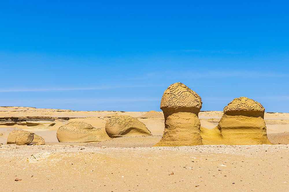 Wadi al Hitan-Faiyum-Egypt Eroded bluff at Wadi el-Hitan paleontological site art print by Emily M. Wilson for $57.95 CAD