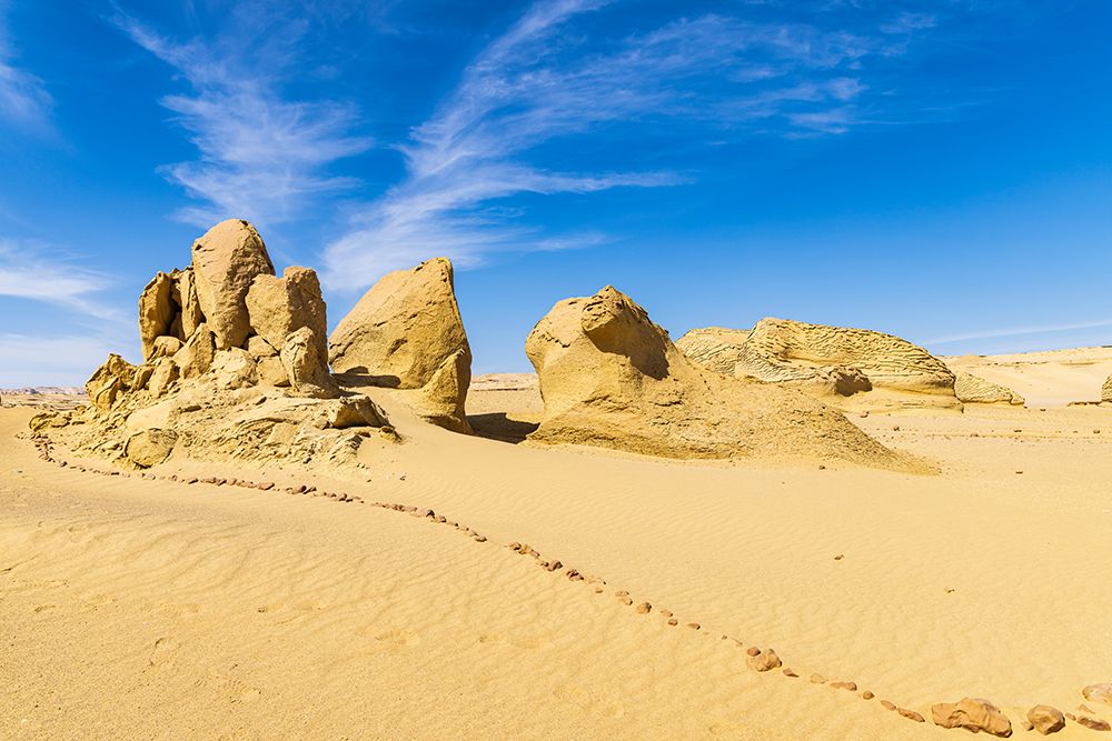 Wadi al Hitan-Faiyum-Egypt Eroded bluff at Wadi el-Hitan paleontological site art print by Emily M. Wilson for $57.95 CAD