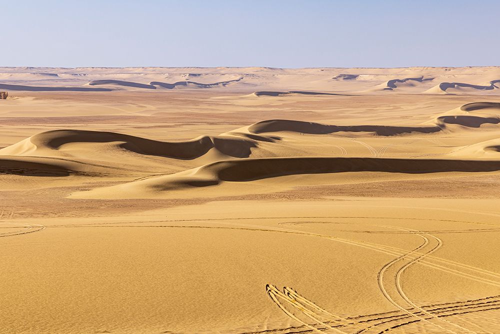 Wadi al Hitan-Faiyum-Egypt Sand dunes in the desert at Wadi el-Hitan paleontological site art print by Emily M. Wilson for $57.95 CAD
