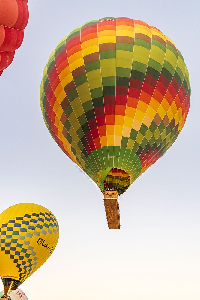 Luxor-Egypt Hot air balloons taking tourist for a ride art print by Emily M. Wilson for $57.95 CAD