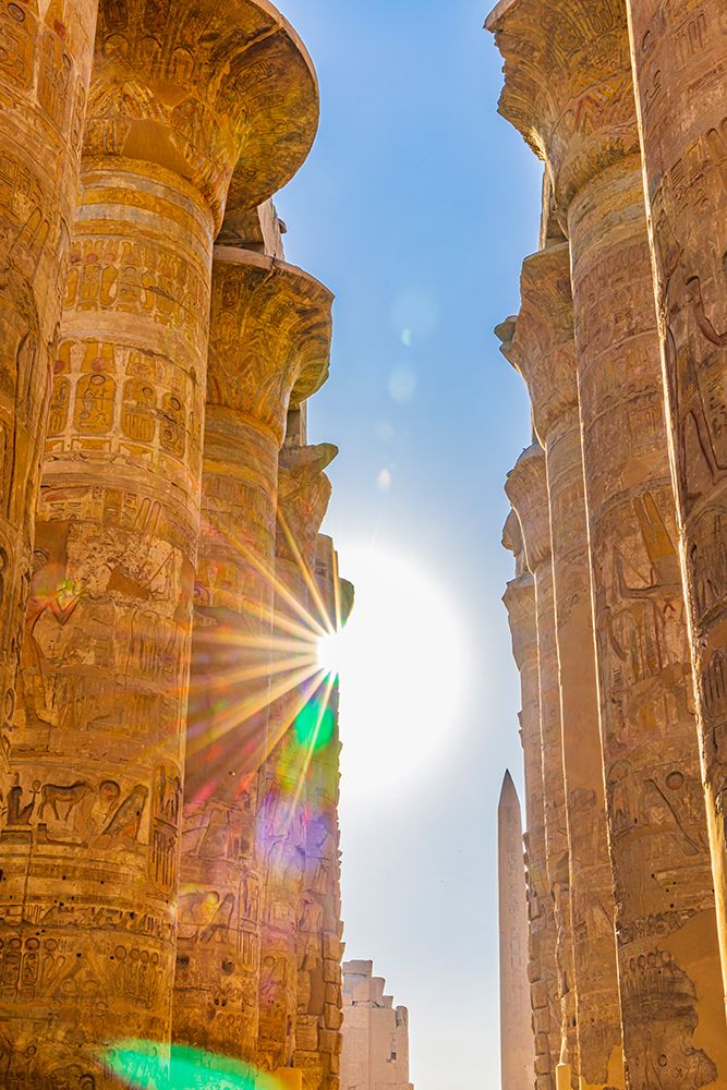 Karnak-Luxor-Egypt Columns of the Great Hypostyle Hall at the Karnak Temple Complex art print by Emily M. Wilson for $57.95 CAD