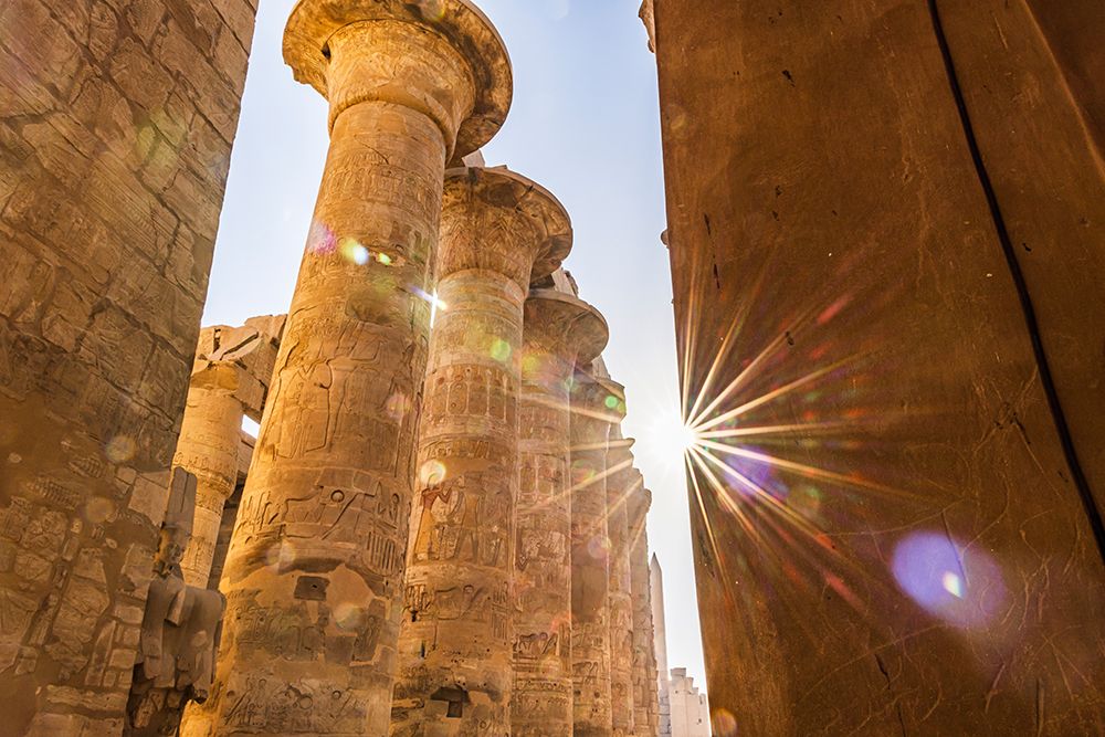 Karnak-Luxor-Egypt Columns of the Great Hypostyle Hall at the Karnak Temple Complex art print by Emily M. Wilson for $57.95 CAD