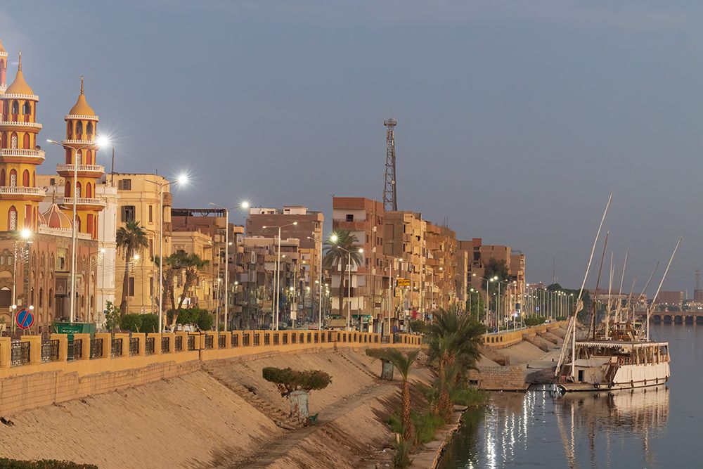 Sunrise over the River Nile at the village of Esna-Egypt. art print by Tom Norring for $57.95 CAD