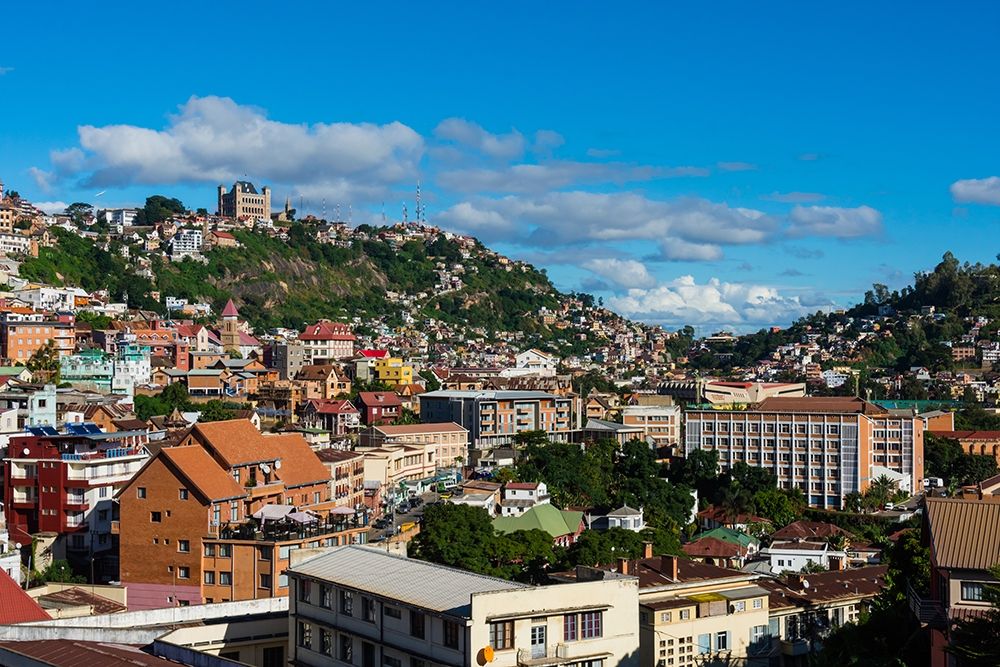 Madagascar-Antananarivo View of the city art print by Inger Hogstrom for $57.95 CAD