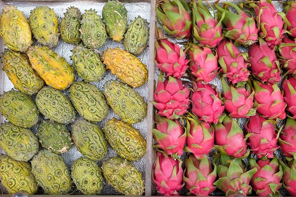 Marrakech-Morocco Exotic fruits for sale in the medina art print by Julien McRoberts for $57.95 CAD