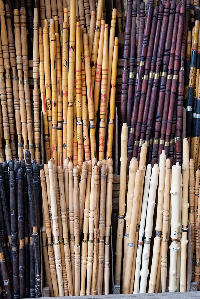 Fes-Morocco Traditional musical instruments for sale at a music shop in the medina art print by Julien McRoberts for $57.95 CAD