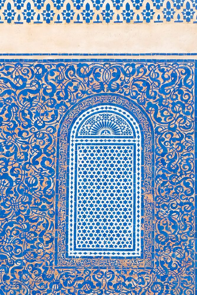 Fes-Morocco Bar Boloud gate-known as the blue gate Main entry to the medina art print by Julien McRoberts for $57.95 CAD