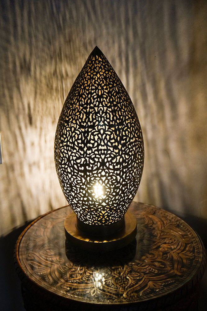Fes-Morocco Intricate carved metal lamp art print by Julien McRoberts for $57.95 CAD