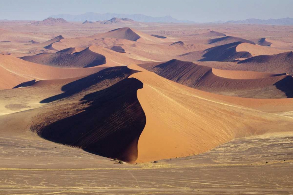 Namibia, Namib-Naukluft Park Sweeping sand dunes art print by Wendy Kaveney for $57.95 CAD
