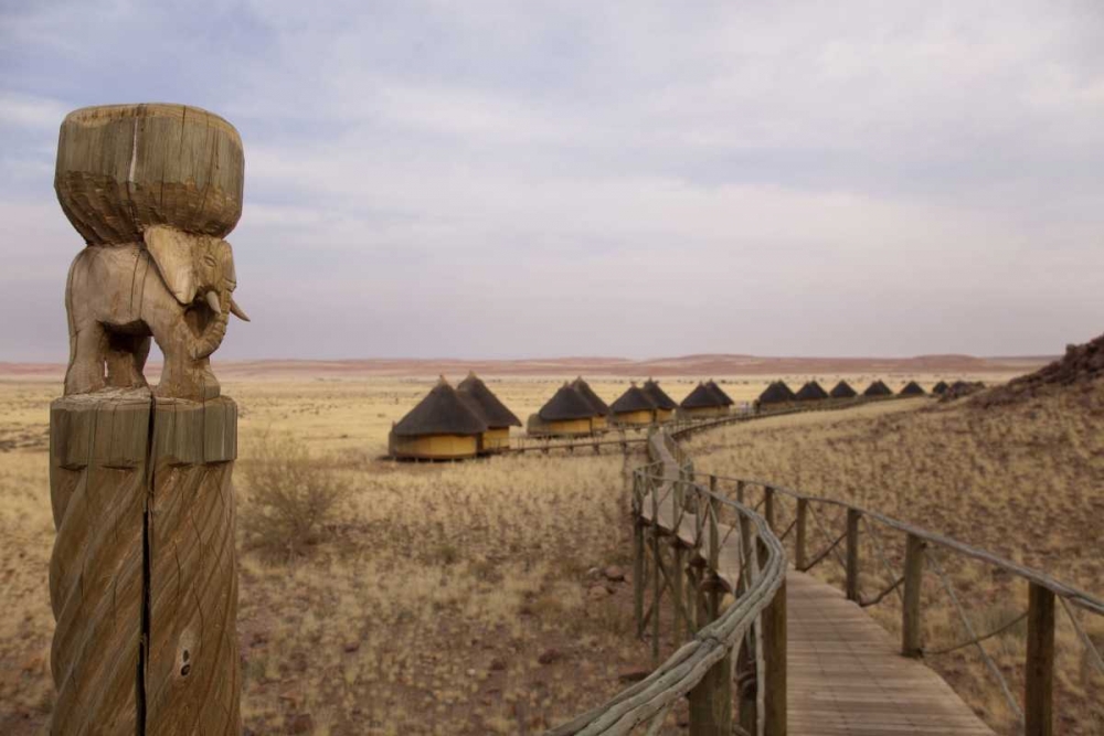 Namibia, Sossusvlei Boardwalk to lodges art print by Wendy Kaveney for $57.95 CAD
