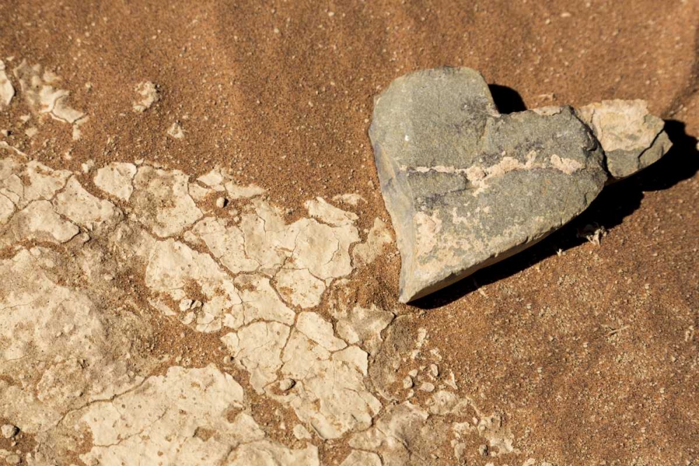 Namibia, Namib-Naukluft Park Heart-shaped rock art print by Wendy Kaveney for $57.95 CAD