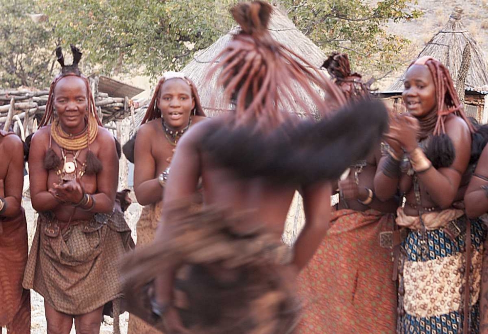Namibia, Opuwo Himba woman during a dance art print by Wendy Kaveney for $57.95 CAD