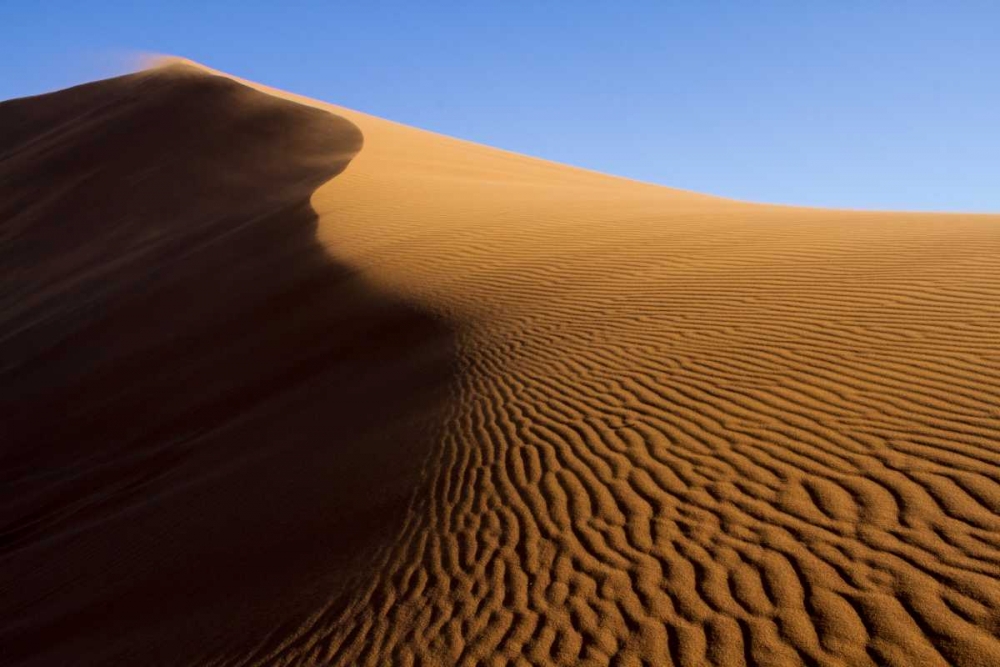 Namibia, Namib-Naukluft NP Blowing sand on dune art print by Bill Young for $57.95 CAD
