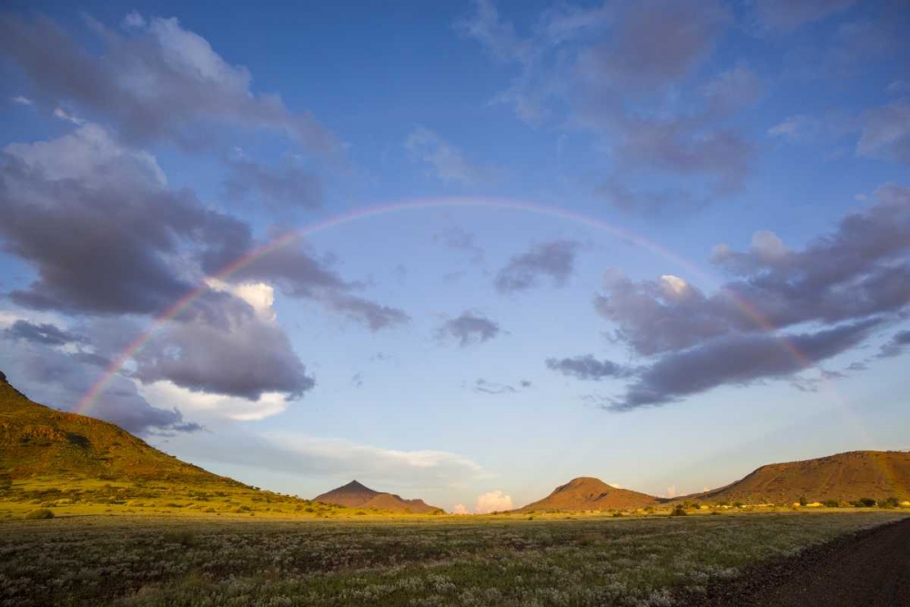 Africa, Namibia Landscape with full rainbow art print by Bill Young for $57.95 CAD