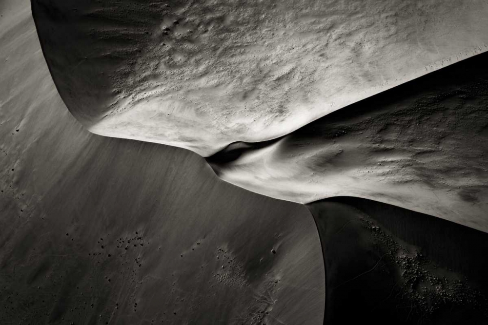Namibia, Namib Desert Aerial view of sand dunes art print by Bill Young for $57.95 CAD