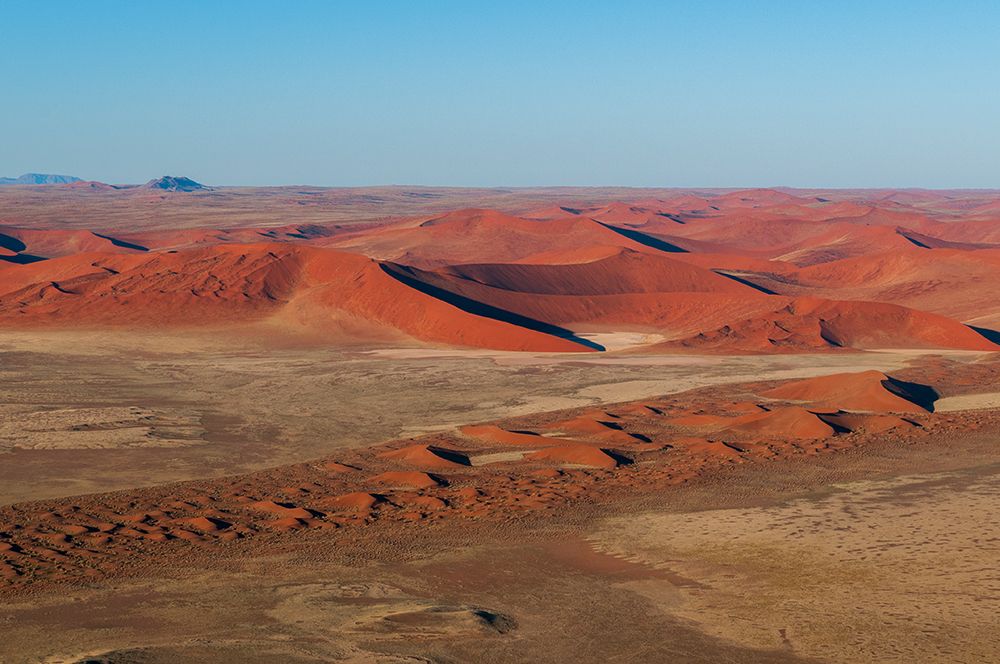An aerial view of red sand dunes in the Namib desert Namibia art print by Sergio Pitamitz for $57.95 CAD