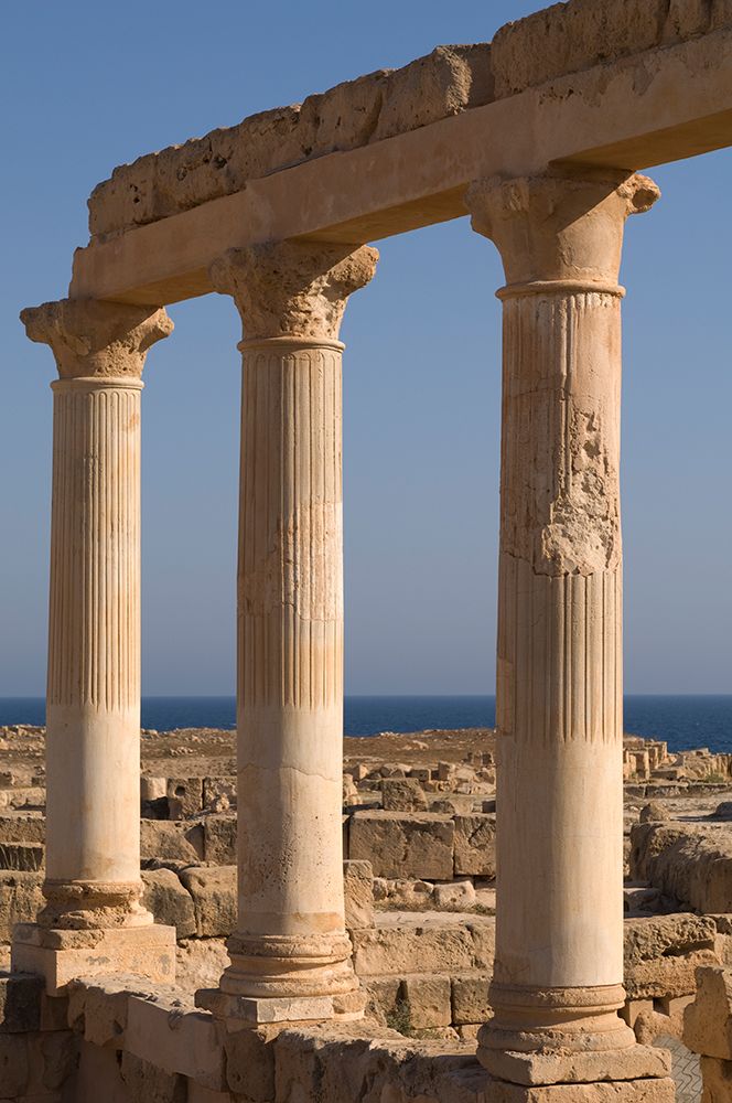 Sabratha Roman archaeological site Sabratha-Tripolitania-Libya art print by Sergio Pitamitz for $57.95 CAD