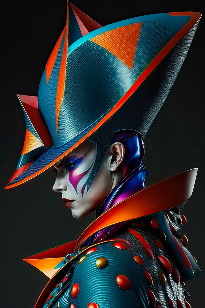 Woman in futuristic fashion clothes. AI Generated. art print by Jaynes Gallery for $57.95 CAD
