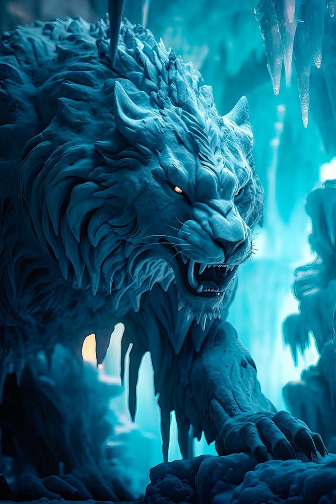 Feline cryptid creature. AI Generated. art print by Jaynes Gallery for $57.95 CAD