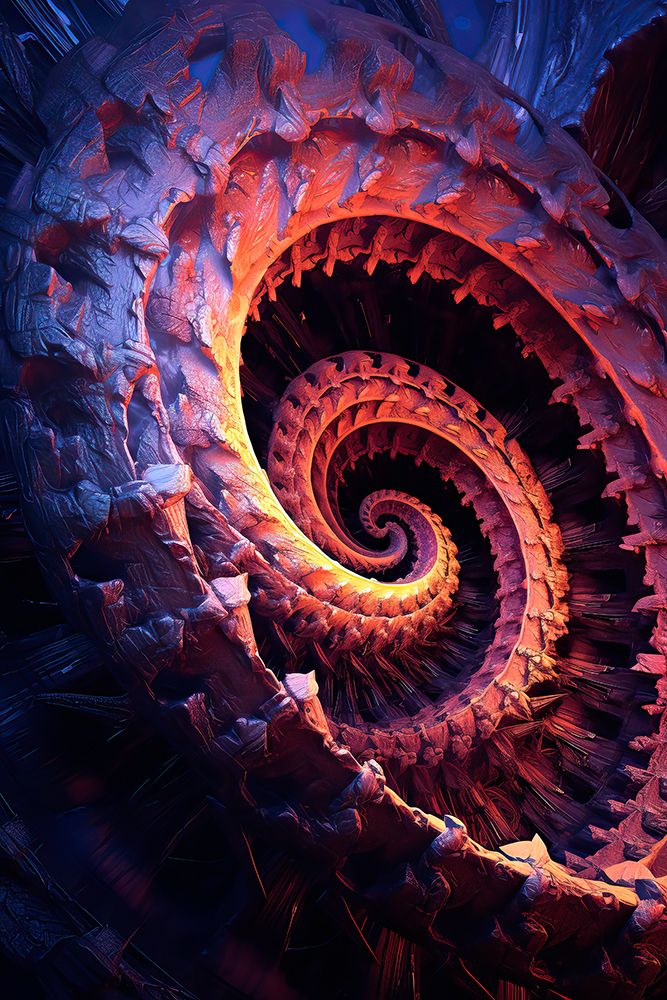 Spiral design. AI Generated. art print by Jaynes Gallery for $57.95 CAD