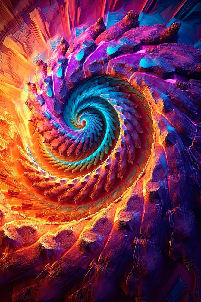 Spiral design. AI Generated. art print by Jaynes Gallery for $57.95 CAD