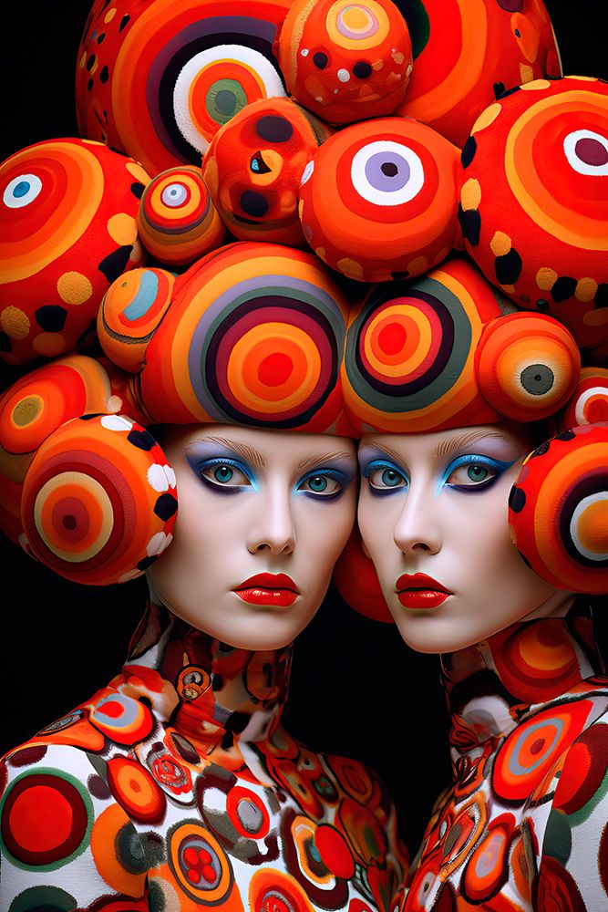 Women in wild costumes. AI Generated. art print by Jaynes Gallery for $57.95 CAD
