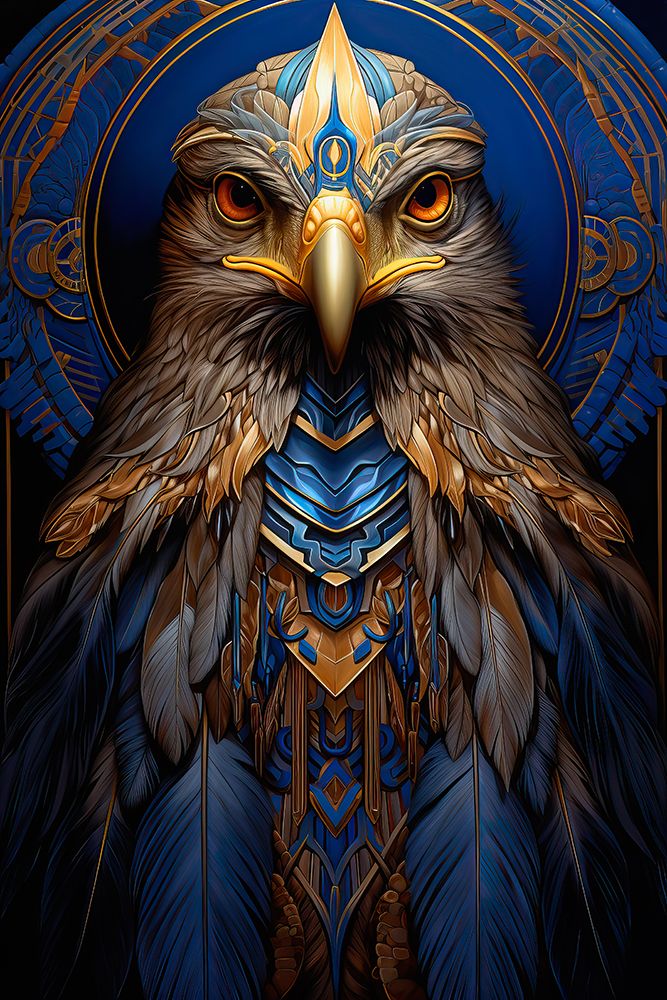 Eagle symbol in ancient Egypt. AI Generated. art print by Jaynes Gallery for $57.95 CAD