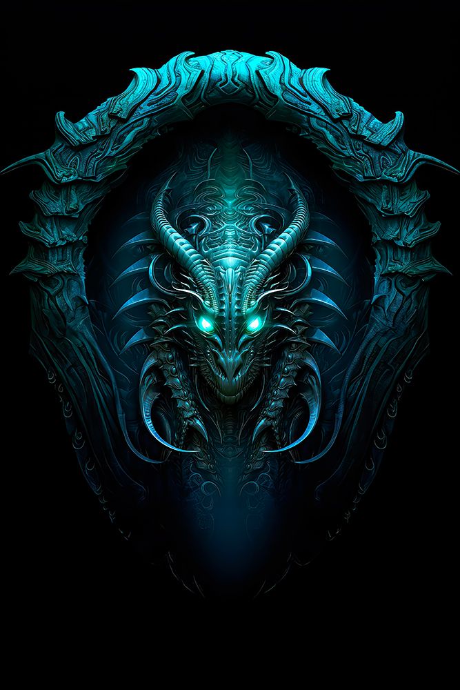 Insignia of an alien species. AI Generated. art print by Jaynes Gallery for $57.95 CAD