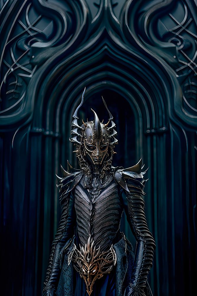 Alien warrior in armor. AI Generated. art print by Jaynes Gallery for $57.95 CAD