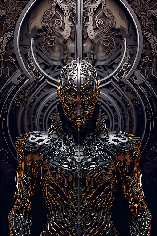 Alien cyborg. AI Generated. art print by Jaynes Gallery for $57.95 CAD