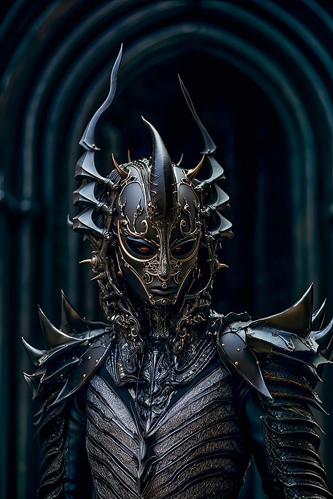 Alien warrior in armor. AI Generated. art print by Jaynes Gallery for $57.95 CAD