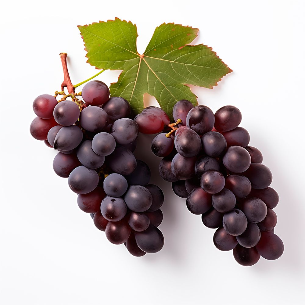 Red grapes close-up. (AI Generated) art print by Fred Lord for $57.95 CAD