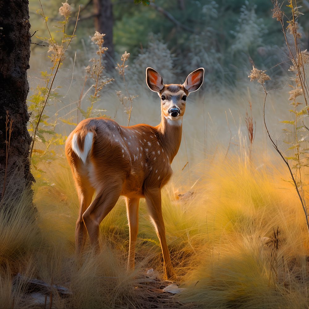 Close-up of deer in grass art print by Jaynes Gallery for $57.95 CAD