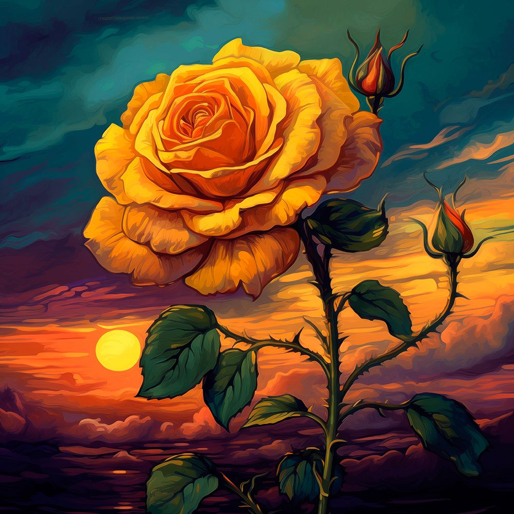 Yellow flower graphic art print by Jaynes Gallery for $57.95 CAD