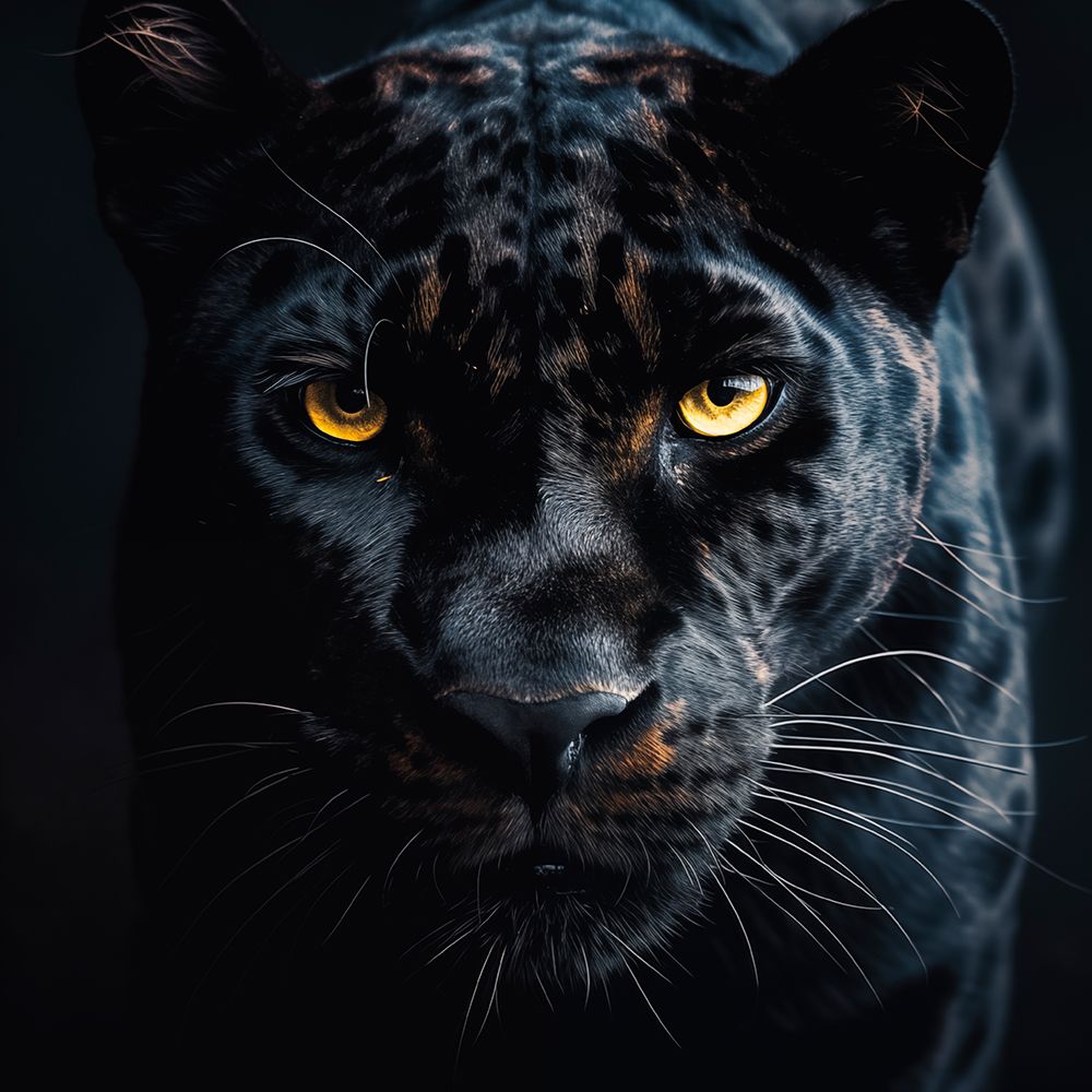 Close-up of black leopards head art print by Jaynes Gallery for $57.95 CAD